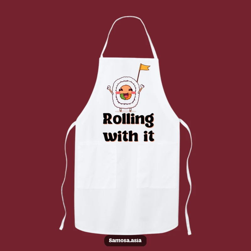 Funny Sushi Roll Apron - Kitchen Foodie Humor Funny Cooking Gear, Great Funny Gift