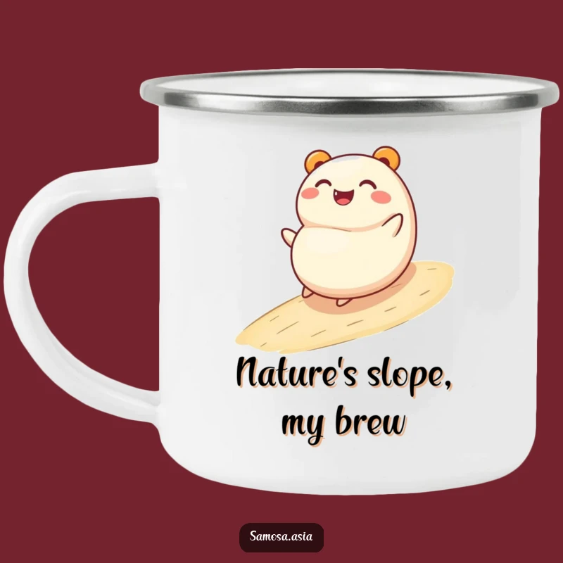 Funny Bao Bun Rolling Camp Mug - Rugged & Hilarious Outdoor Gift