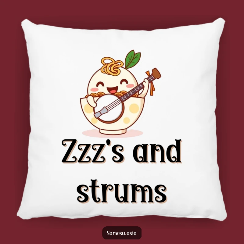 Funny Ramen Banjo Pillow: Noodle Arms Cushion, Hilarious Comfort