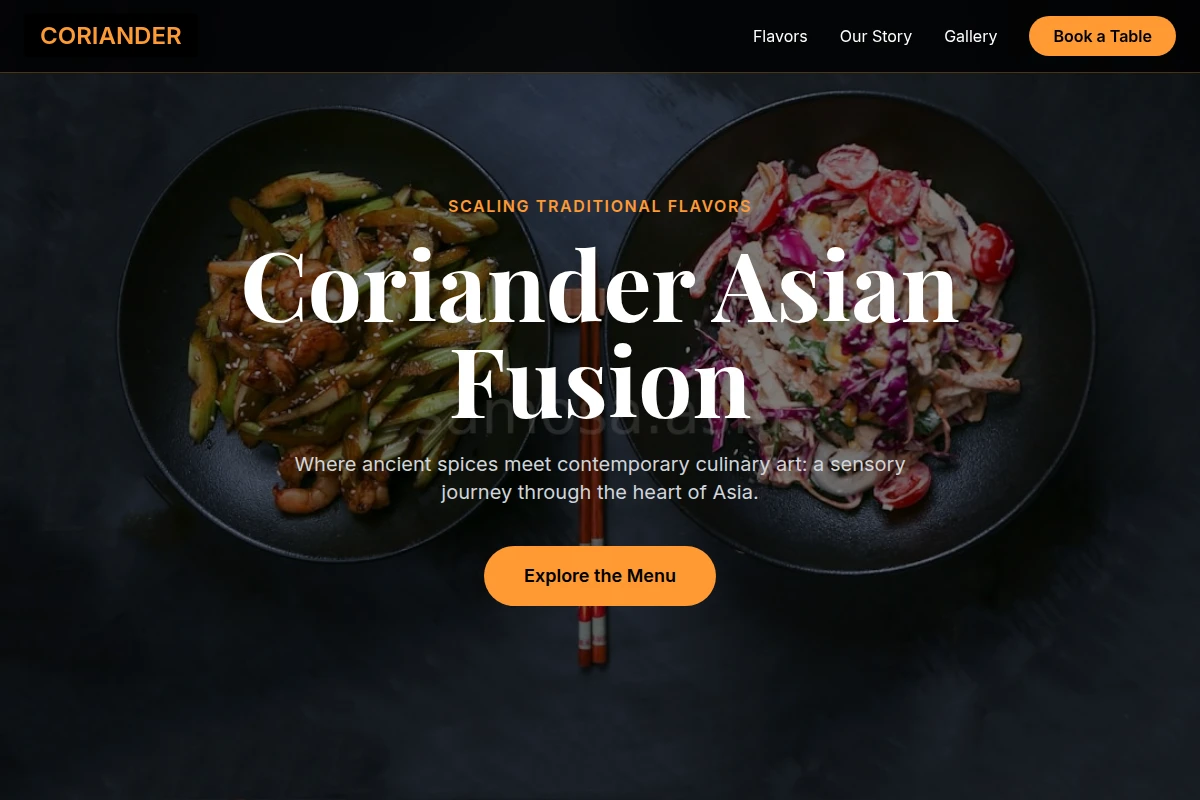 Coriander Asian Fusion Food