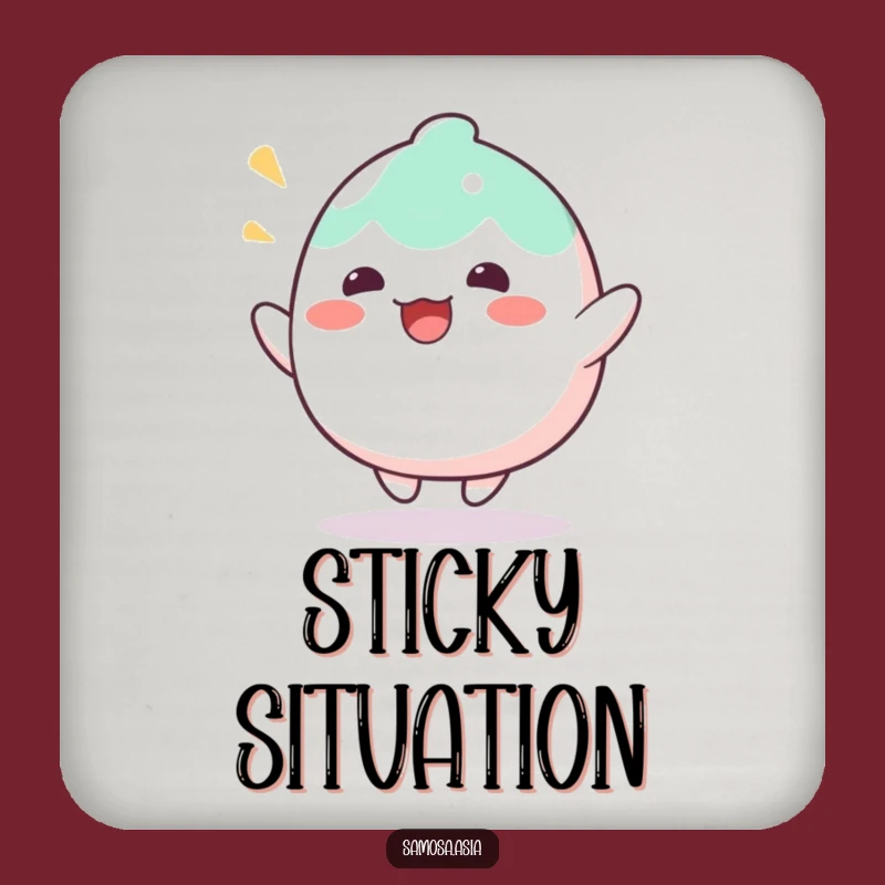 Funny Mochi Bounce Coaster - Sweet Humor Funny Drink Accessory, Wonderful Funny Gift