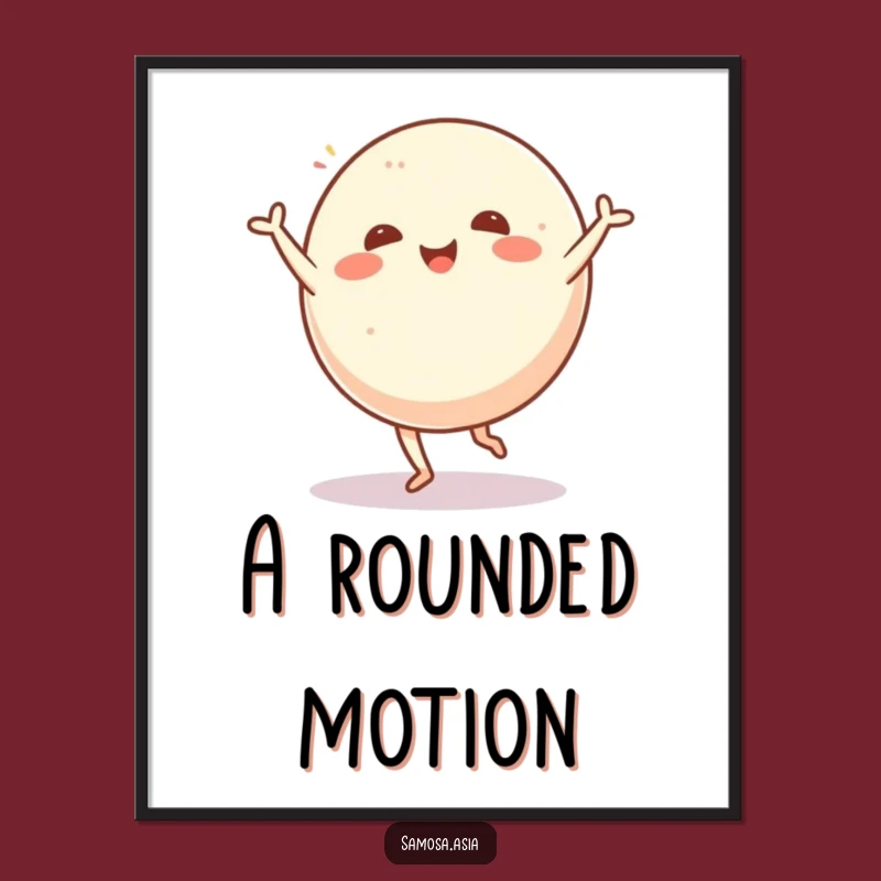 Funny Mochi Cartwheel Poster: Brighten Your Walls with Joyful Art