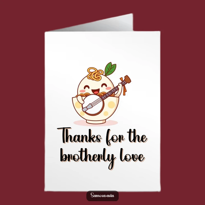 Thank You Card: Banjo Ramen Free Printable, Grateful Tune, Funny Downloadable Gift