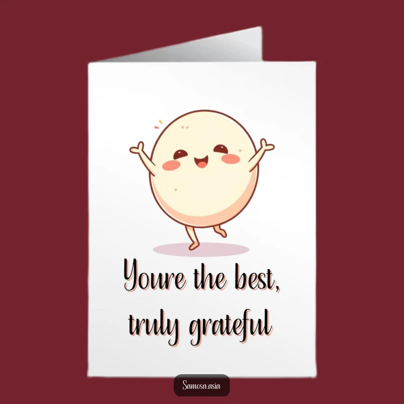 Free Printable Thank You Card: Mochi Cartwheel Gratitude - Funny Downloadable