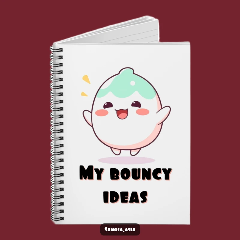 Funny Mochi Bounce Notebook - Sweet Journal Funny Stationery, Perfect Funny Gift