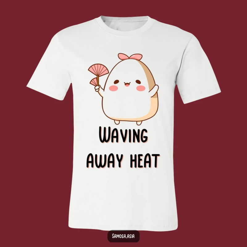 Funny Onigiri Fan T-Shirt: Keep Cool with Adorable Rice Art