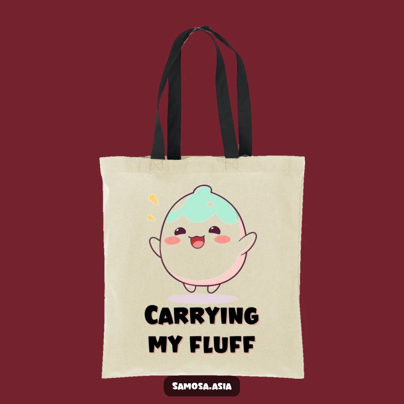 Funny Mochi Bounce Tote Bag - Wobbly Food Carry-All, Wonderful Funny Gift